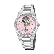 Rive Open Heart Pink / Stainless Steel | Pink Dial Wristwatch F20054-2