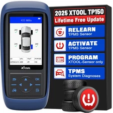 2025 XTOOL TP150 TPMS TS100 Programming Tool Tire Sensor Reset/Relearn/Activate