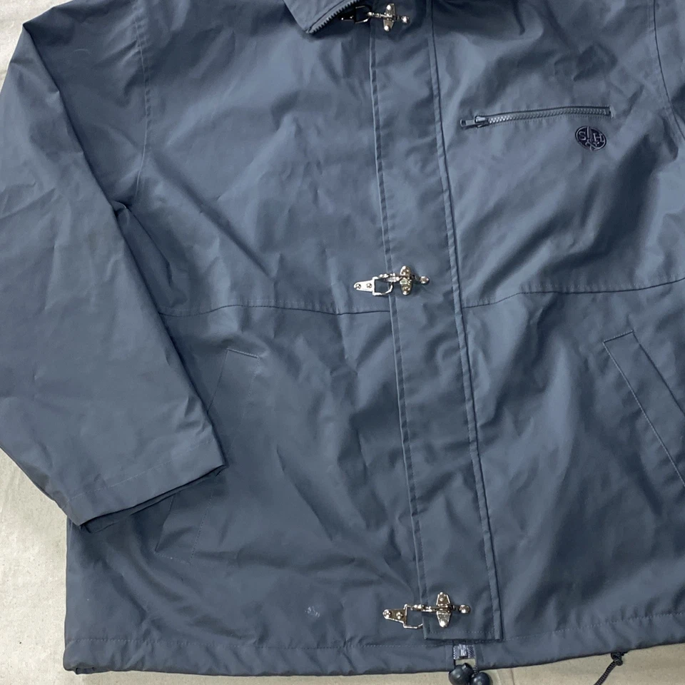 Chaqueta de Lluvia Smith & Hawken Para Hombre XL Gris Forrada de Vellón Con Capucha Bolsillos Frontales con Cremallera Foto 3 de 4