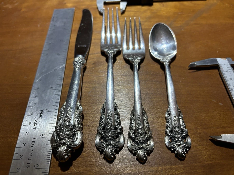 wallace plata esterlina gran barroco Foto 3 de 4