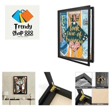 Graduation Shadow Box Frame 18x24 Display Case with Linen Back, Plexiglass Wi...