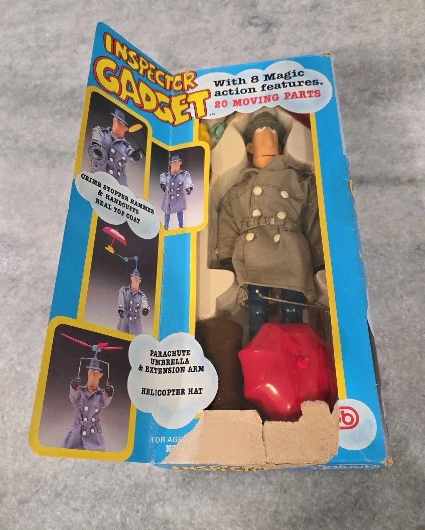 INSPECTEUR GADGET BANDAI POPY 1983 MADMOBILE LOOSE BON ÉTAT INCOMPLÈTE
