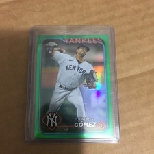 2024 Topps Chrome Yoendrys Gomez RC Green Refractor Rookie #/99 Yankees