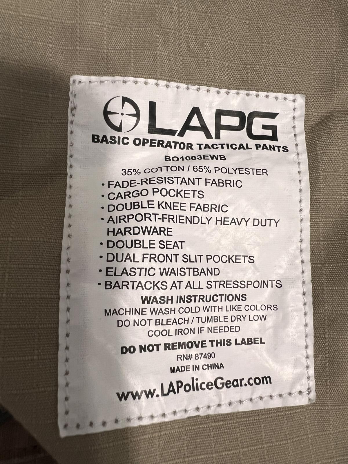 LAPG Basic Operator Tactical Cargo Pants - Men's … - image 4