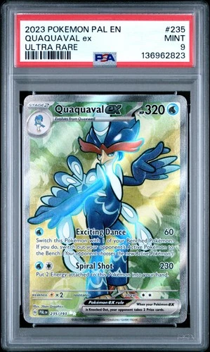 2023 POKEMON PAL EN-PALDEA EVOLVED ULTRA RARE #235 QUAQUAVAL EX PSA 9