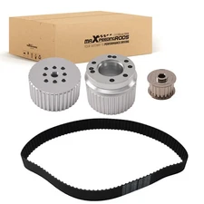 Billet Aluminum Belt Drive Pulley Kit for Chevy 283 305 327 350 383 Water Pump