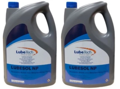 LUBETECH SOLUBLE CUTTING OIL 2 X 5L TRANSLUCENT WHITE WATER MIX, CNC MILLING ETC