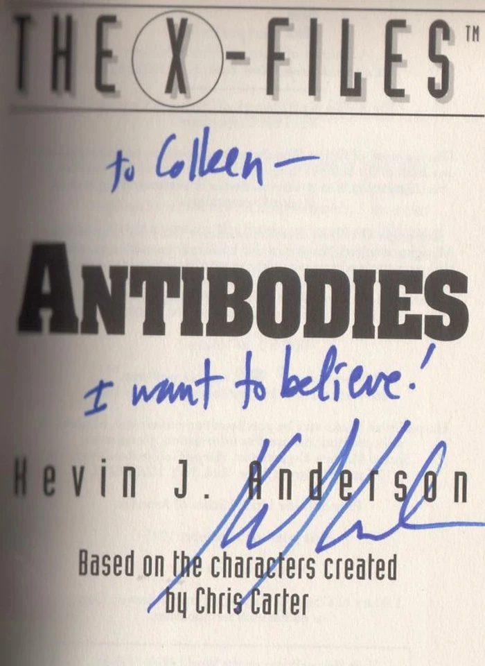 X-Files-Signed by Kevin J Anderson, Dean Hagwood, Bruce Harwood, Richard Hadley Foto 3 de 4