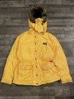 Vtg Polo Sport Ralph Lauren 90s Ski Puffer Down Yellow Hooded Jacket XL (B340)