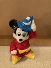 Vintage Disney Mickey Wizard Robes Hat Standing Ceramic Figurine Japan 4 inches — photo 1