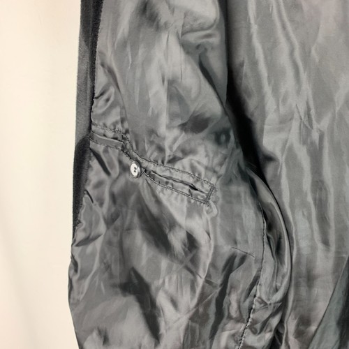 Jordan Craig Jacket Black Faux Fur Swirl Print Collared Buttons Pockets Size 2XL - Picture 10 of 11