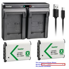 Kastar NP-BX1 Battery Charger for Sony Cyber-shot DSC-RX100M3 WX300 HDR-AS10