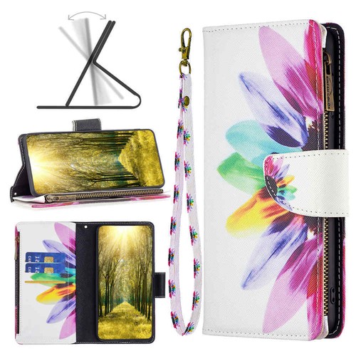 For Samsung S24 Ultra S23 S22 S21 S20 S10 Zipper Wallet Stand Leather Case Cover - Picture 14 of 56