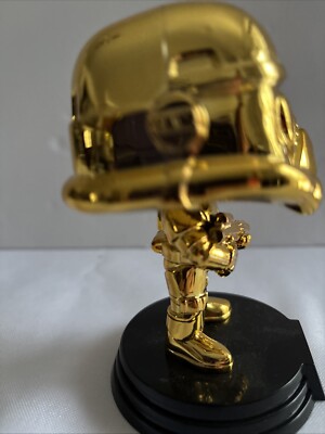 Funko Pop! Stormtrooper 296 Gold Chrome Star Wars Loose