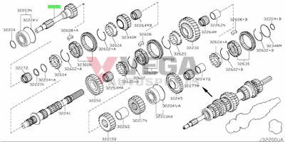 Input Shaft to suit Nissan 350Z Z33 2007~Onwards 32200-CD50C CD009