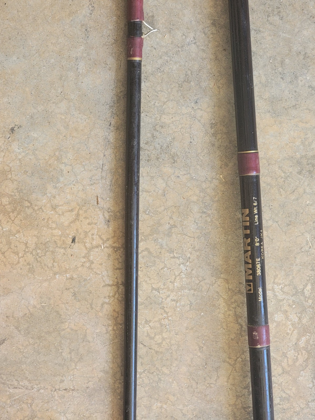 Vintage Martin 61 Fly Fishing Reel 8ft Combo Made in USA * TESTED