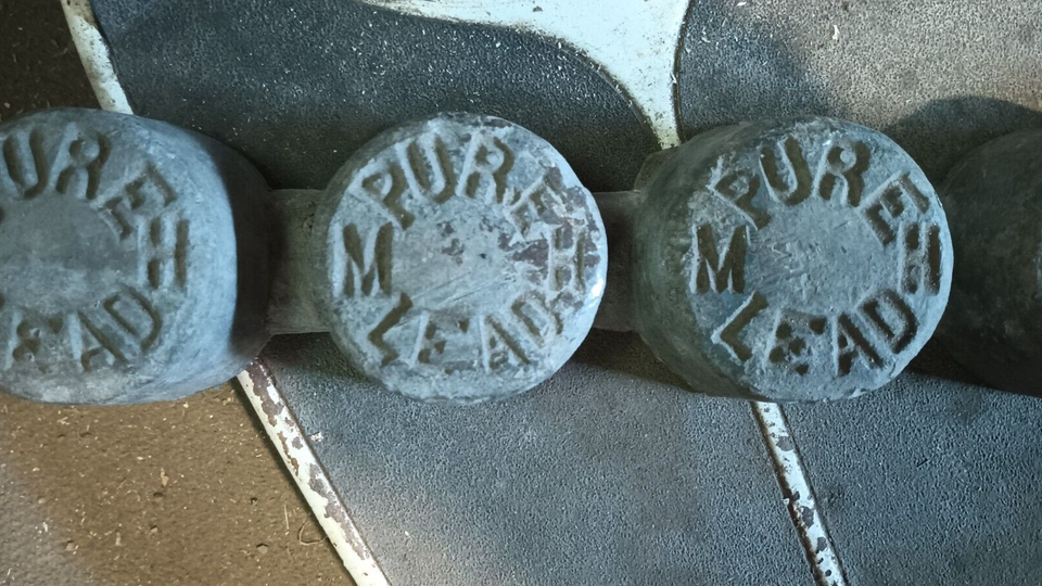 vintage lead ingots eBay