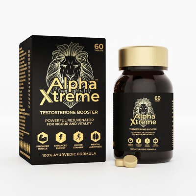 Alpha Xtreme Testosteron Booster Tabletten für Männer (1er Pack) 60 Tabletten