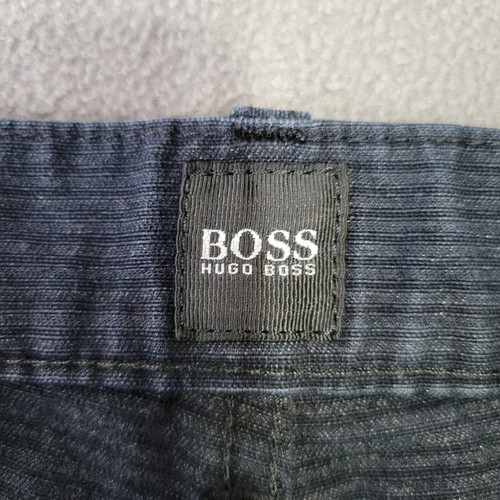 Hugo Boss Jeans Mens 38x30 Black Maine Micro Corduroy Like Straight Leg Pants - Picture 14 of 21