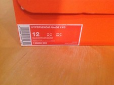 Nike Cleats US Size 12 New In Box Hypervenom Phade II FG Spikes Track Field