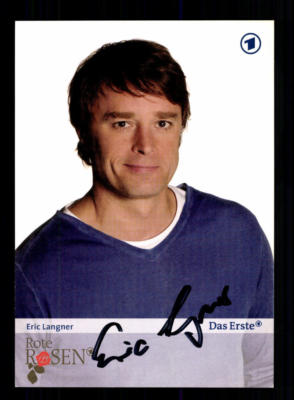 Eric Langner Rote Rosen Autogrammkarte Original Signiert # BC 138560