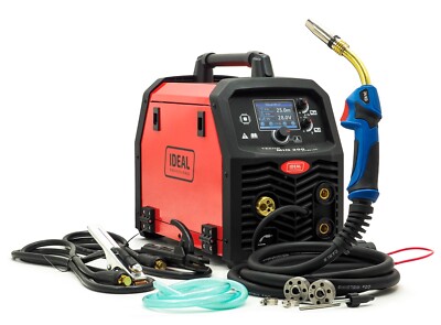 Ideal  MIG/MAG Puls Schweißgerät WIG 200A LCD Synergie Inverter Punktschweißen