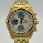 Breitling Chronomat Automatic Herren Uhr K13047 18K 750 Massive Gold Perlmutt Mo