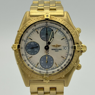 Gold Breitling 60er Jahre BREITLING CHRONOMAT AUTOMATIK HERREN UHR
