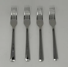 Oneida Chroma Set of 4 Salad Forks 7" Quality 18/10 Stainless