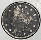 ^ 1883 W/Cents Liberty "V" Nickel      ^^ FINE ^^    143 YRS OLD     4260 — photo 4