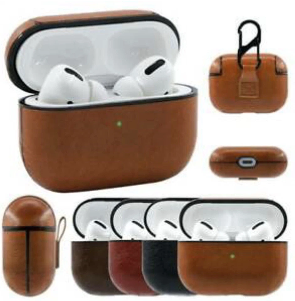 Black Luxury AirPods Case Leather Cover For Apple New AirPod PRO 2 Gen NIB - Image 4 of 4