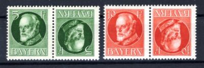 Bavaria Print Set K3/4 Flawless MNH Unstamped (BA5871
