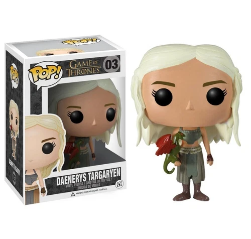 Funko Pop Game Of Thrones Daenerys Targaryen Sticker Residue On Bottom Used