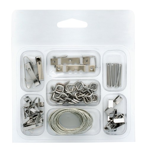 Project Basics 129700 46 Piece Light & Medium Duty Picture Hanger Kit - 第 1/2 張圖片
