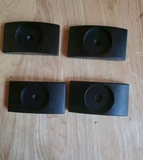 Wall Nanny 4 Pack - Made in USA Indoor Baby Gate Wall Protector - Black