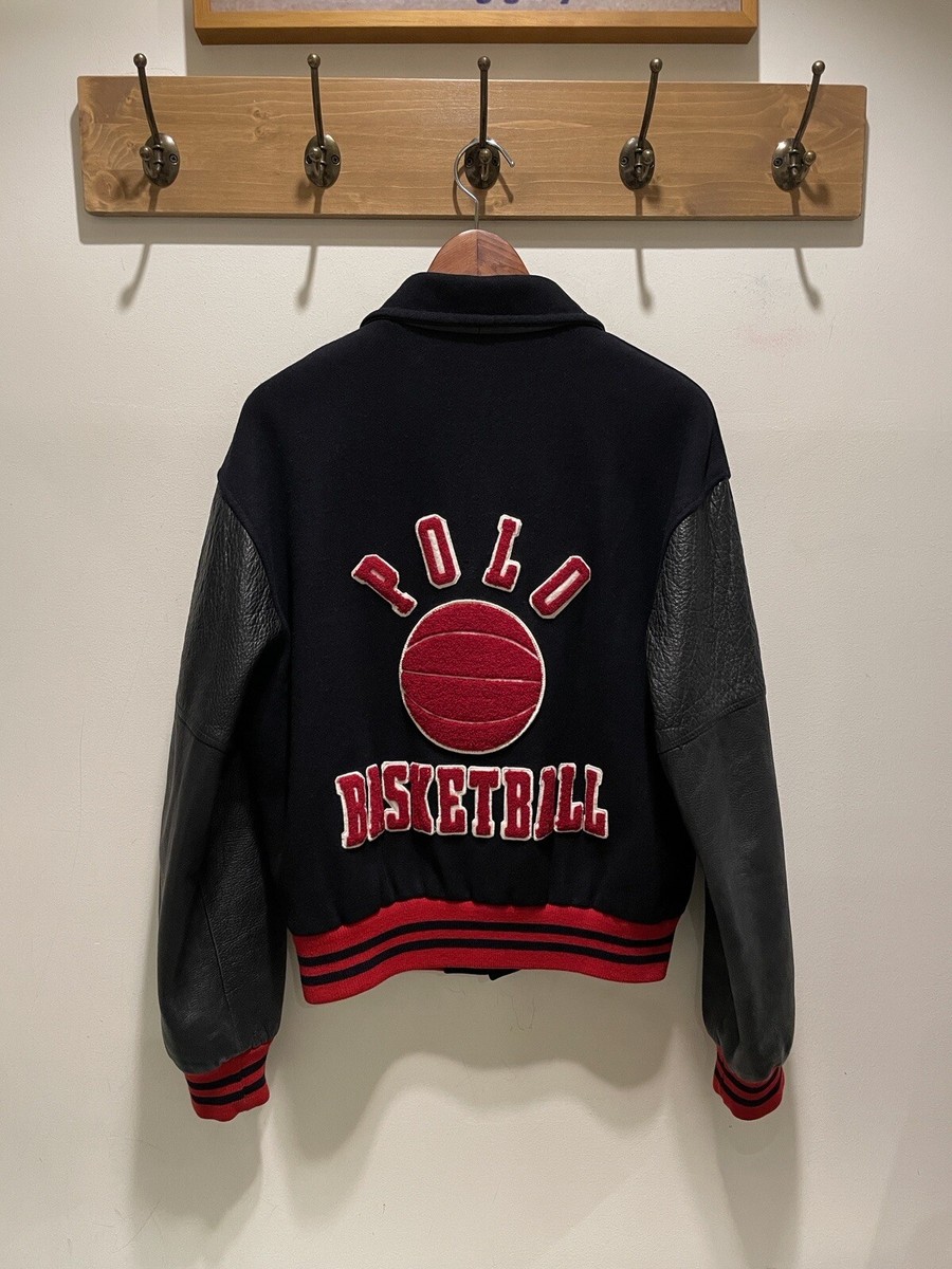 vintage 90s polo ralph lauren basketball varsity jacket | eBay vintage 90s polo ralph lauren basketball varsity jacket | eBay