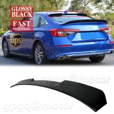 For Honda Civic Sedan 11th 2022+ Gloss Black Sport Rear Window Roof Spoiler Wing