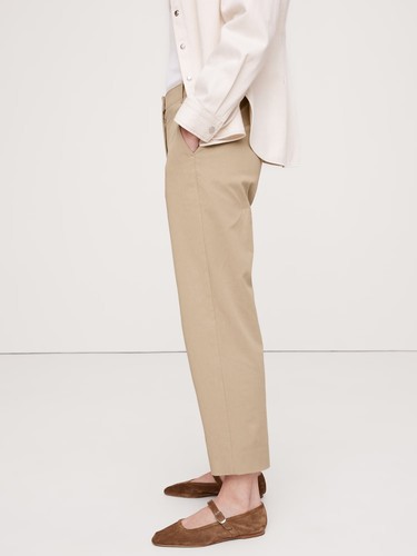 NEW Banana Republic Women All Day Pants Slim Taper Elastic Waist Black Beige M L - Picture 6 of 16