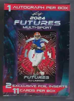 LEAF 2024 FUTURES MULTI-SPORT BLASTER BOX, 1 AUTOGRAPH  SEALED NEW