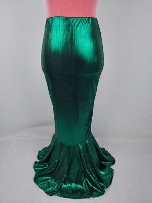 Rock Gr. S 36 grün metallic glänzend Meerjungfrau mermaid Glitzer Party skirt