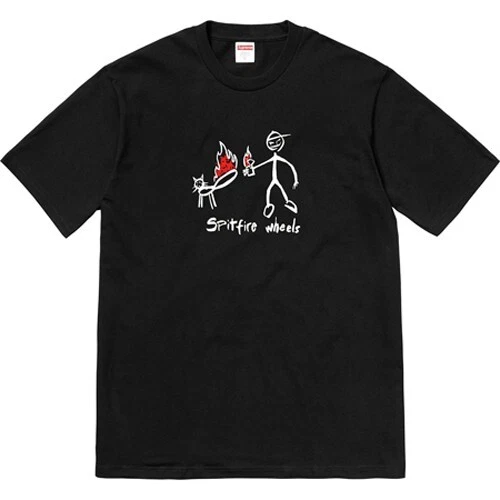 Tee shirt Supreme x Spitfire pour chat noir XL