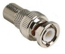 20 pk F female jack to BNC male plug coax cable adapter