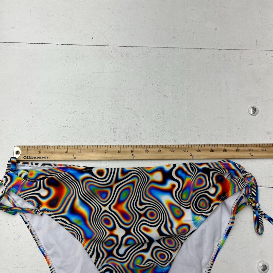 Shein Black Thermal Print Bikini Bottom & Cover Up Women's Size 4XL NEW