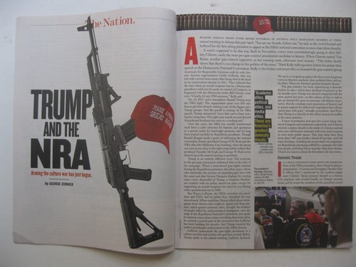 Donald Trump NRA The Nation July 17-24 2017 Macron Black Land - Picture 3 of 4