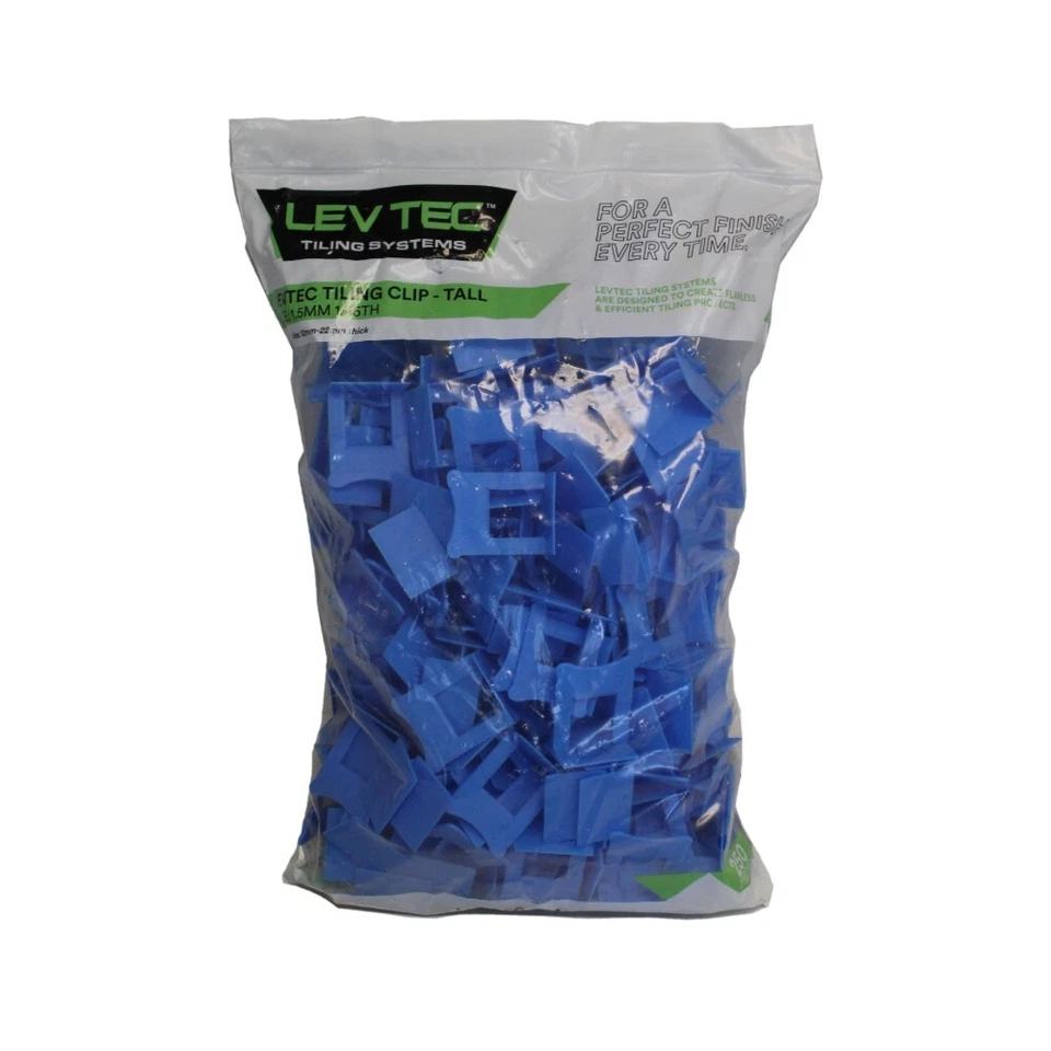 LEVTEC 1/16” Tall Leveling Clip 250pc./bag for 3/4" Porcelain Pavers - Image 3 of 4