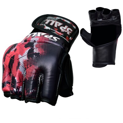 Men MMA Gloves Sparring Martial Arts Grappling Kick Boxing Punch Muay Thai