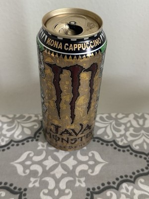 Monster Energy Java Kona Cappuccino 15oz Collectors Can Top Open