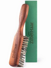 Vegan Beard Brush - Stiff Tampico Bristles - Oiled Walnut - Eco-Friendly