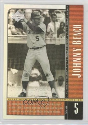 2000 Upper Deck Legends Commemorative Collection 33/100 Johnny Bench #63 HOF 0o9