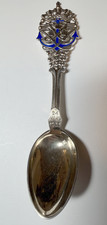 A. Michelsen 1935 Gold Wash Sterling Enameled Spoon Prince Frederik Wedding A. Michelsen 1935 Gold Wash Sterling Enameled Spoon Prince Frederik Wedding - Image 1